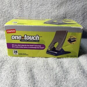 Staples One Touch 2 Hole Punch  28 Sheets Capacity
